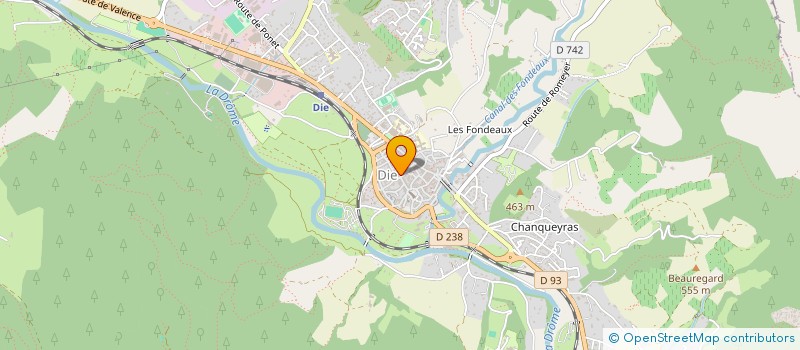 localisation de l'entreprise MADAME LAURA MOIRE  DIE