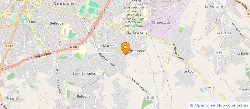 localisation de l'entreprise MADAME LAURA MOLINIER à ALBI