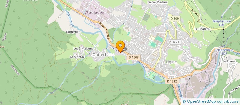 localisation de l'entreprise MADAME LAURA MOLLIER-CARROZ  UGINE