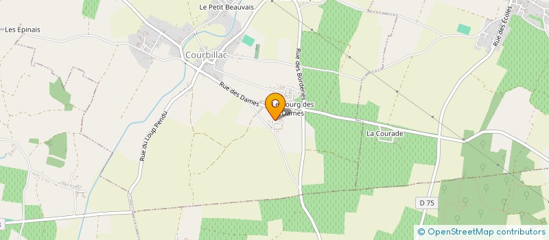 localisation de l'entreprise MADAME LAURA MONTAJEAU  COURBILLAC