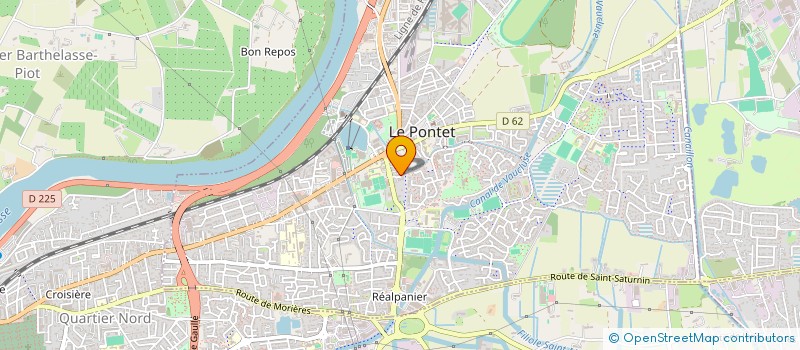 localisation de l'entreprise MADAME LAURA MONTAUD  LE PONTET