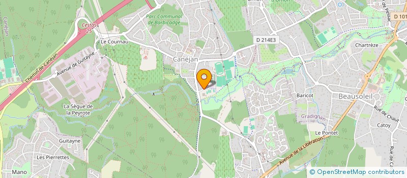 localisation de l'entreprise MADAME LAURA MONTIN  CANEJAN