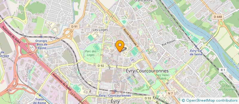 localisation de l'entreprise MADAME LAURA MOREIRA  EVRY-COURCOURONNES