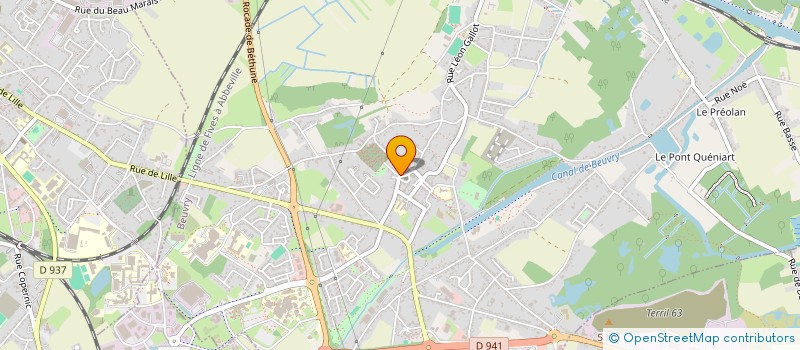 localisation de l'entreprise MADAME LAURA MORELLE  BEUVRY