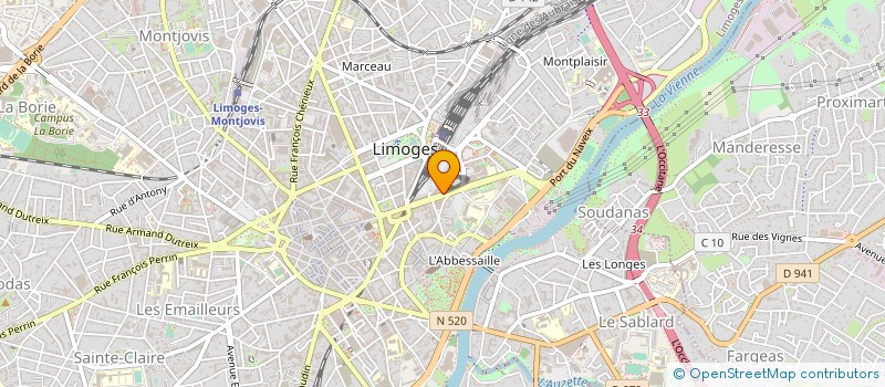 localisation de l'entreprise MADAME LAURA MOUNIER à LIMOGES