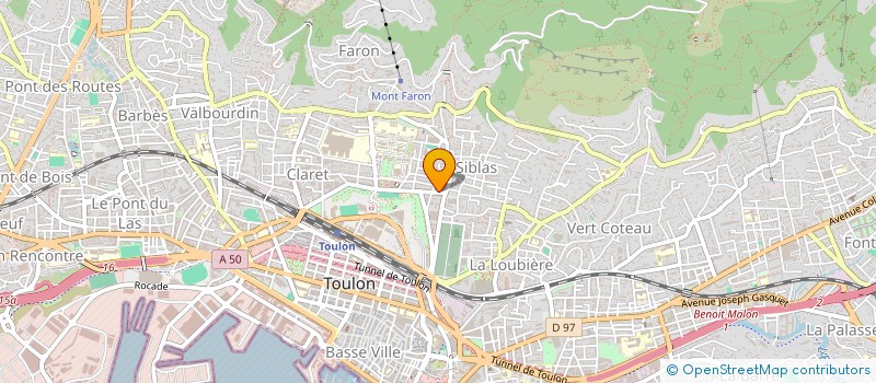localisation de l'entreprise MADAME LAURA MOURET à TOULON