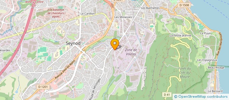 localisation de l'entreprise MADAME LAURA NALLET à ANNECY