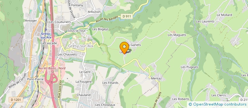 localisation de l'entreprise MADAME LAURA NGUYEN QUANG MINH  AIX LES BAINS