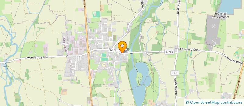 localisation de l'entreprise MADAME LAURA NICOLAIZEAU  BAZET