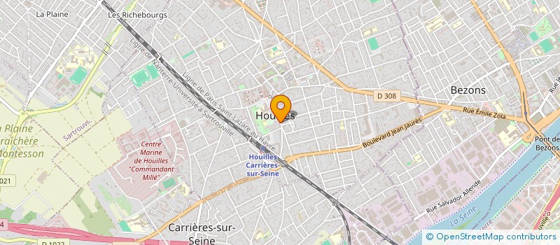 localisation de l'entreprise MADAME LAURA NOEL  HOUILLES