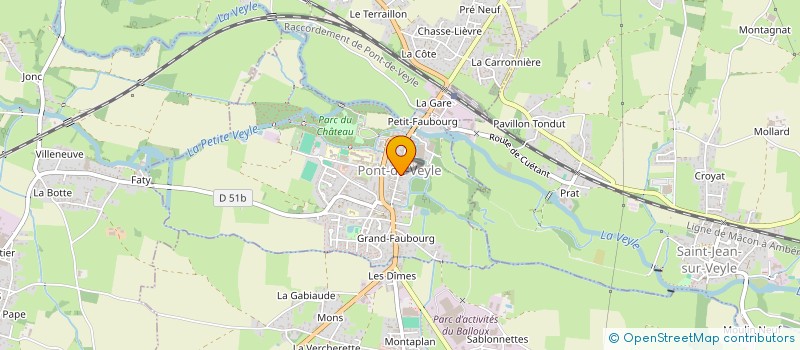 localisation de l'entreprise MADAME LAURA NUNES à PONT-DE-VEYLE