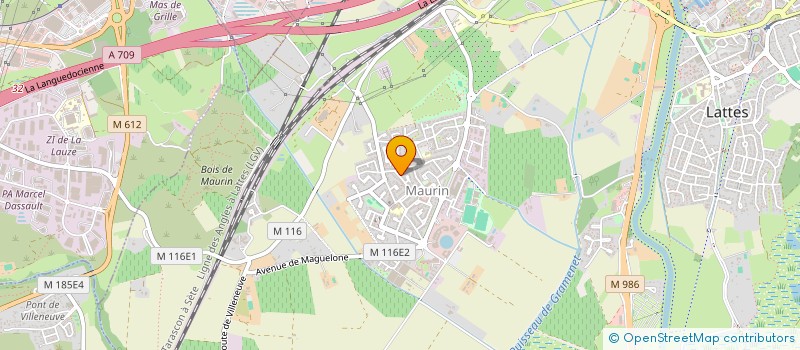 localisation de l'entreprise MADAME LAURA OJEDA à LATTES