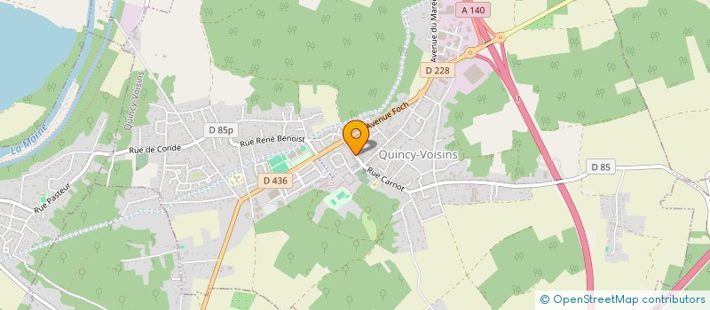 localisation de l'entreprise MADAME LAURA OLIVEIRA  QUINCY-VOISINS