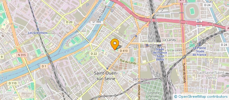 localisation de l'entreprise MADAME LAURA OSTER à SAINT-OUEN-SUR-SEINE