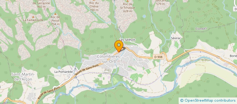 localisation de l'entreprise MADAME LAURA OUCHENE à COLOMBIERES-SUR-ORB