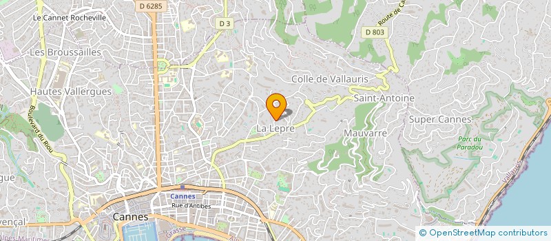 localisation de l'entreprise MADAME LAURA OUDDIZ  CANNES