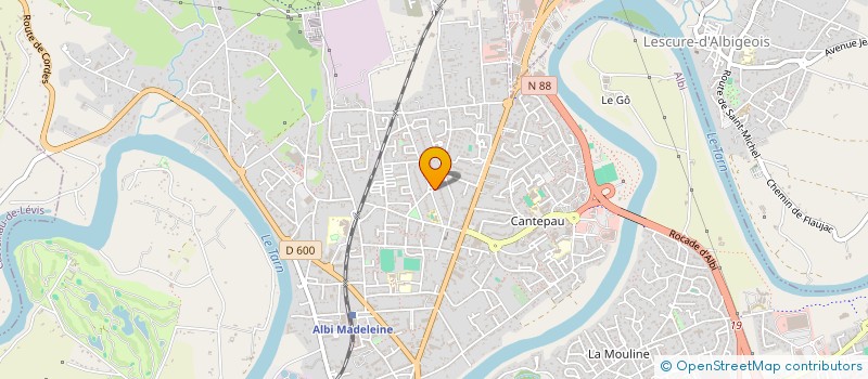 localisation de l'entreprise MADAME LAURA PAU  ALBI