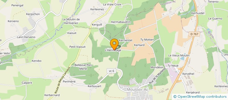 localisation de l'entreprise MADAME LAURA PAUL  MOUSTOIR-AC