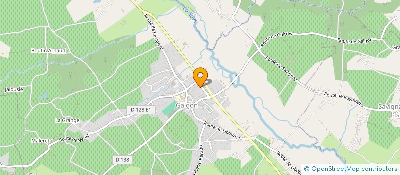 localisation de l'entreprise MADAME LAURA PEAUGER  GALGON