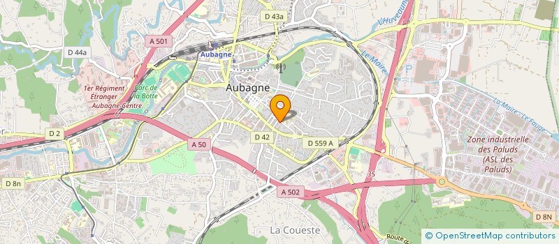 localisation de l'entreprise MADAME LAURA PERRET à AUBAGNE