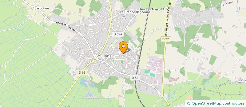 localisation de l'entreprise MADAME LAURA PERRICHOT à SOULLANS