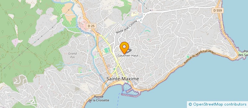 localisation de l'entreprise MADAME LAURA PETIT à SAINTE-MAXIME