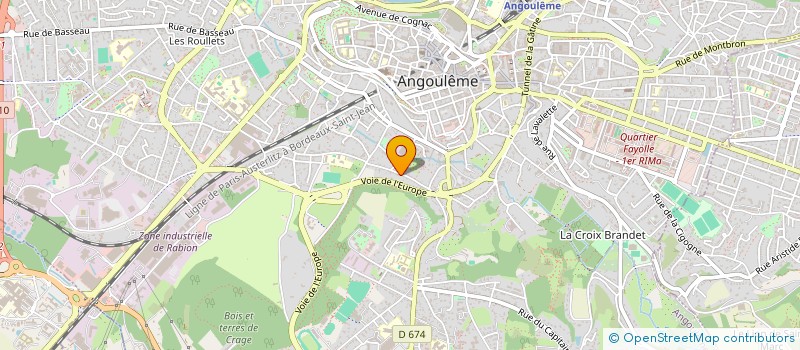 localisation de l'entreprise MADAME LAURA PETIT à ANGOULEME