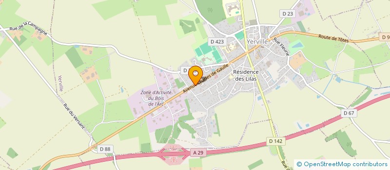 localisation de l'entreprise MADAME LAURA PHILIPPO  YERVILLE