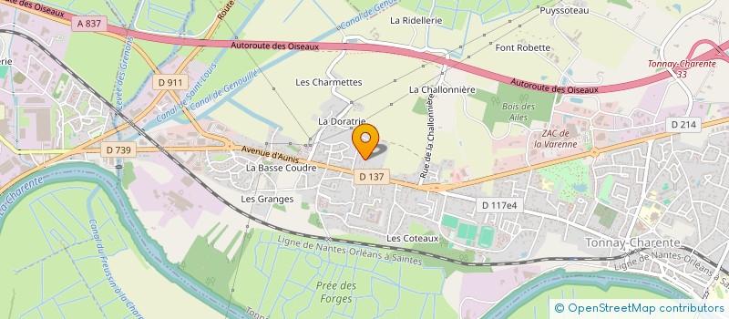 localisation de l'entreprise MADAME LAURA PIBOULEAU-NOUREAU  PARTHENAY