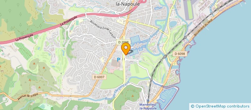 localisation de l'entreprise MADAME LAURA PINARD  MANDELIEU-LA-NAPOULE