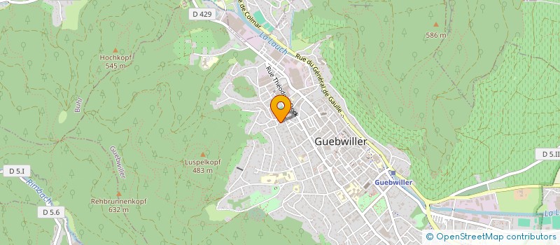 localisation de l'entreprise MADAME LAURA PLATEROTI  GUEBWILLER