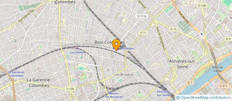 localisation de l'entreprise MADAME LAURA POIRIER à BOIS-COLOMBES