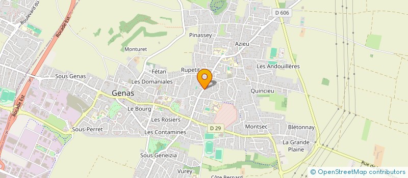 localisation de l'entreprise MADAME LAURA PONTILLE  GENAS