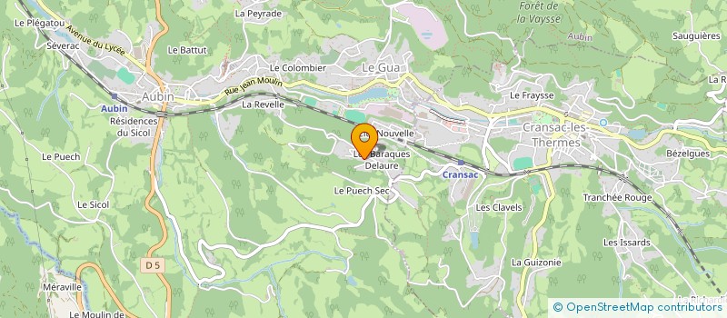 localisation de l'entreprise MADAME LAURA PONTOUS  AUBIN