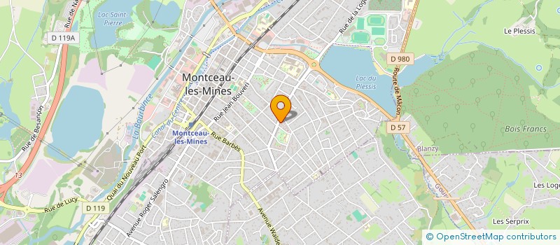 localisation de l'entreprise MADAME LAURA POTIN  MONTCEAU-LES-MINES