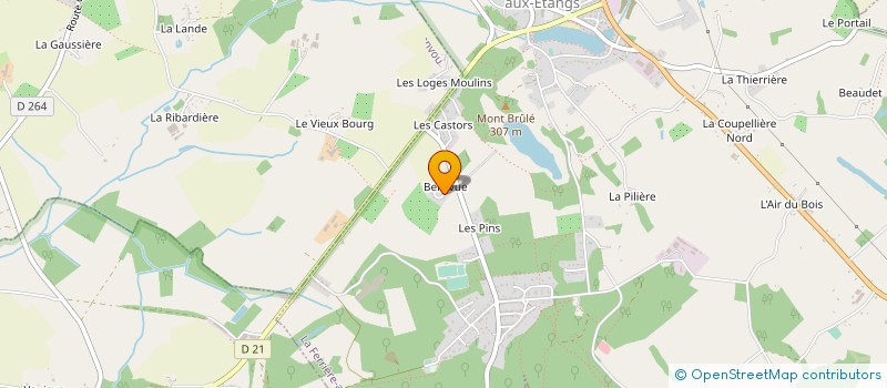 localisation de l'entreprise MADAME LAURA POULIN à LA FERRIERE AUX ETANGS