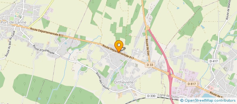 localisation de l'entreprise MADAME LAURA PRIEUR  ORTHEVIELLE