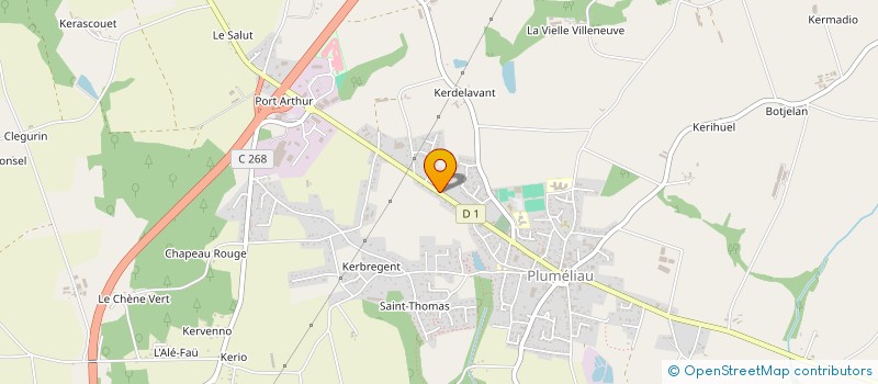 localisation de l'entreprise MADAME LAURA PRUVOT  PLUMELIAU-BIEUZY