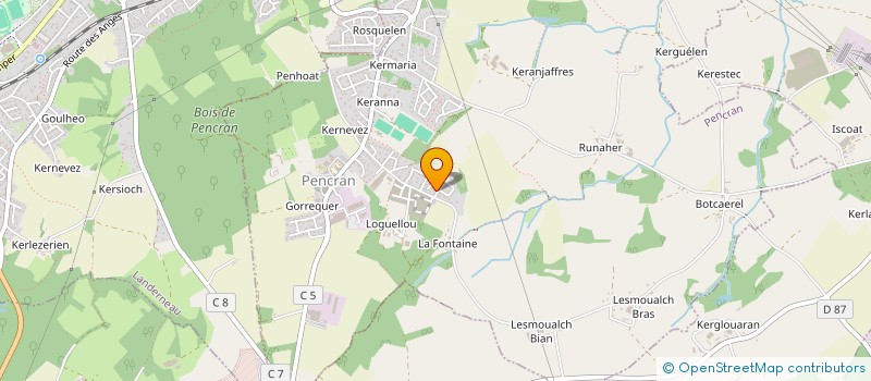 localisation de l'entreprise MADAME LAURA QUEMENEUR  PENCRAN