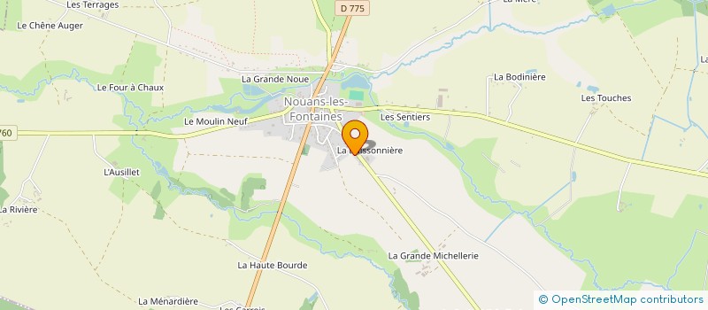 localisation de l'entreprise MADAME LAURA RABIER  NOUANS-LES-FONTAINES