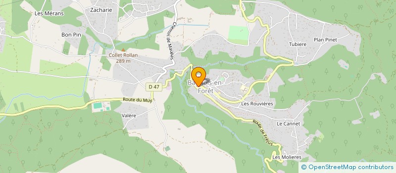localisation de l'entreprise MADAME LAURA RANCILLON à BAGNOLS-EN-FORET