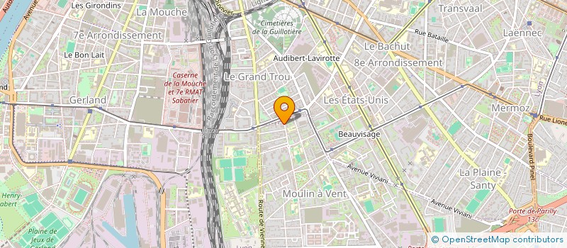 localisation de l'entreprise MADAME LAURA RENAULT  VENISSIEUX