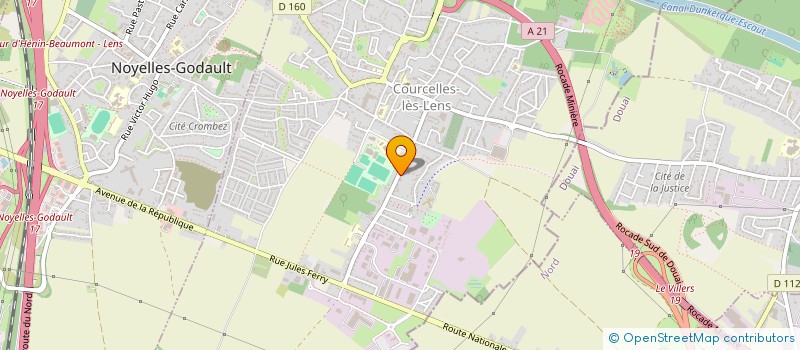 localisation de l'entreprise MADAME LAURA RIFFLET  COURCELLES-LES-LENS