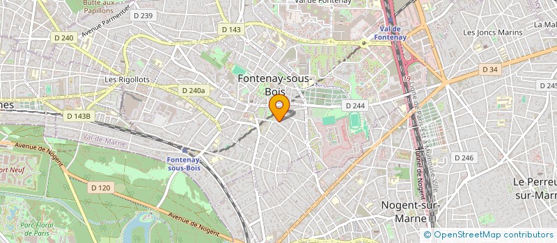localisation de l'entreprise MADAME LAURA ROBINEAU à FONTENAY-SOUS-BOIS