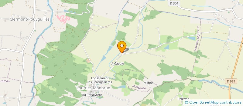 localisation de l'entreprise MADAME LAURA ROCHIER  LOURTIES-MONBRUN