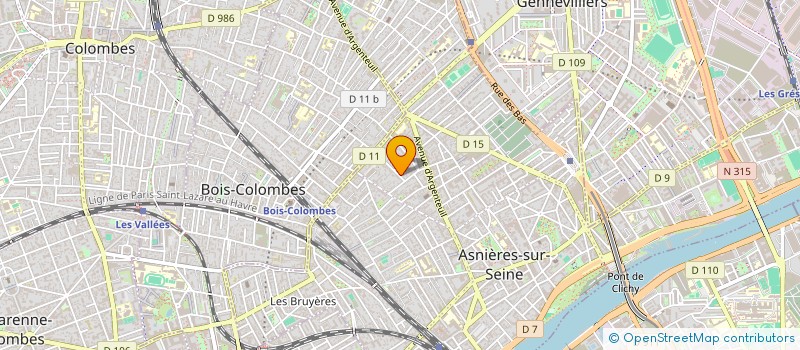 localisation de l'entreprise MADAME LAURA RODRIGUES à ASNIERES-SUR-SEINE