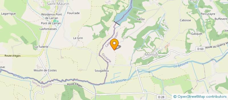 localisation de l'entreprise MADAME LAURA ROQUES  MONTJOI