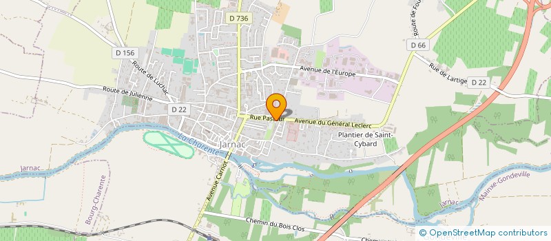 localisation de l'entreprise MADAME LAURA ROUGIER à JARNAC