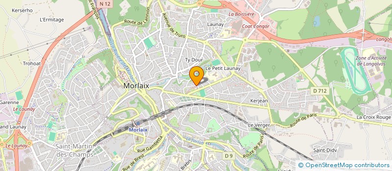 localisation de l'entreprise MADAME LAURA ROUSSEL  MORLAIX