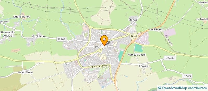 localisation de l'entreprise MADAME LAURA ROUSSIN à LES PIEUX